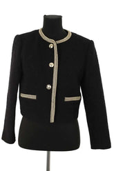 Gilet Sandro Cambridge Noir en Coton, taille S - Seconde Main