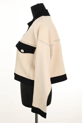 Gilet Sandro Cher Beige en Viscose