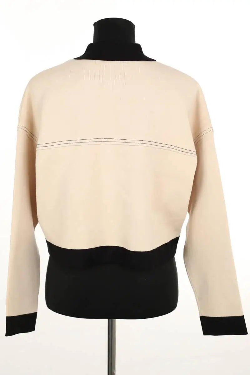 Gilet Sandro Cher Beige en Viscose