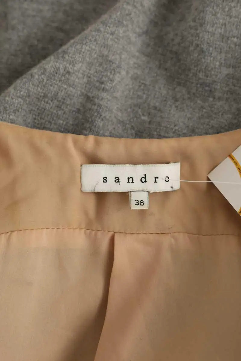 Gilet Sandro Gris en Laine