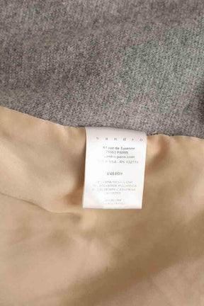 Gilet Sandro Gris en Laine