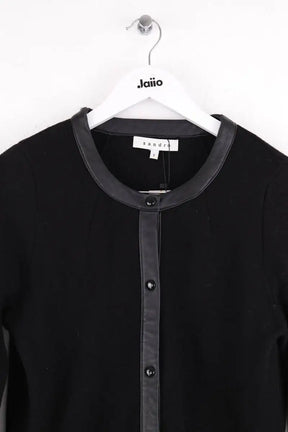 Gilet Sandro Noir en Laine