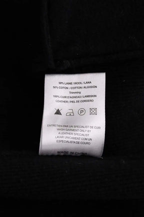 Gilet Sandro Noir en Laine