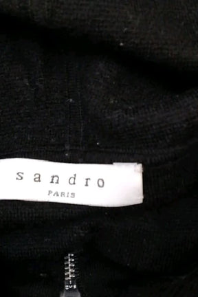 Gilet Sandro Noir en Laine