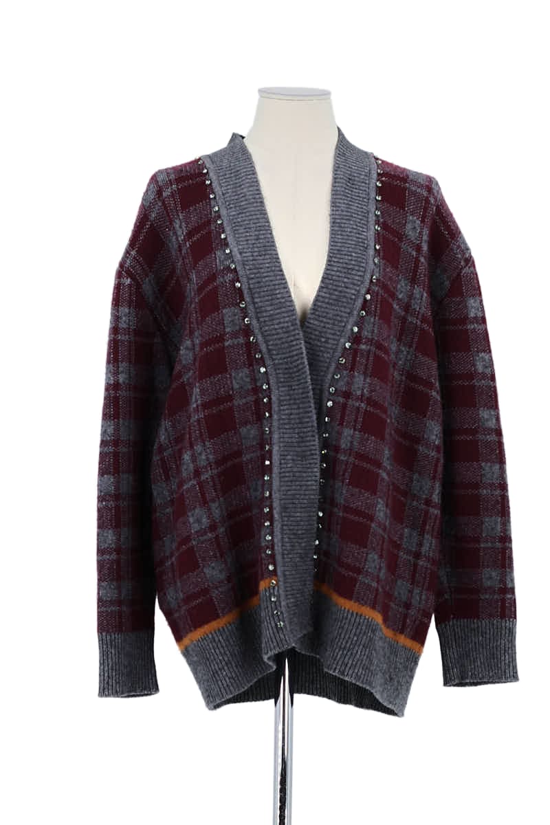 Gilet Sandro Rouge en Viscose, taille M - Seconde Main