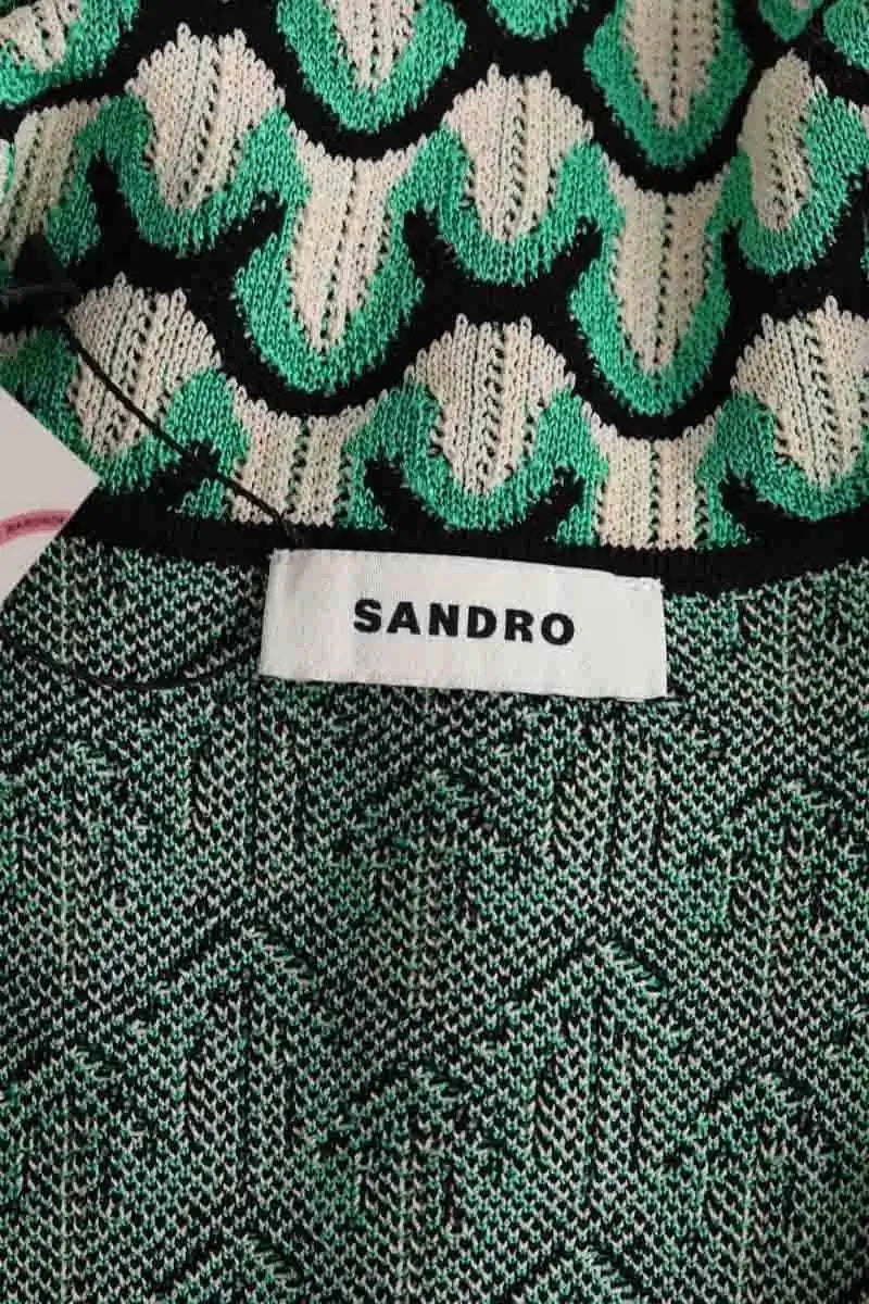 Gilet Sandro Vert en Viscose