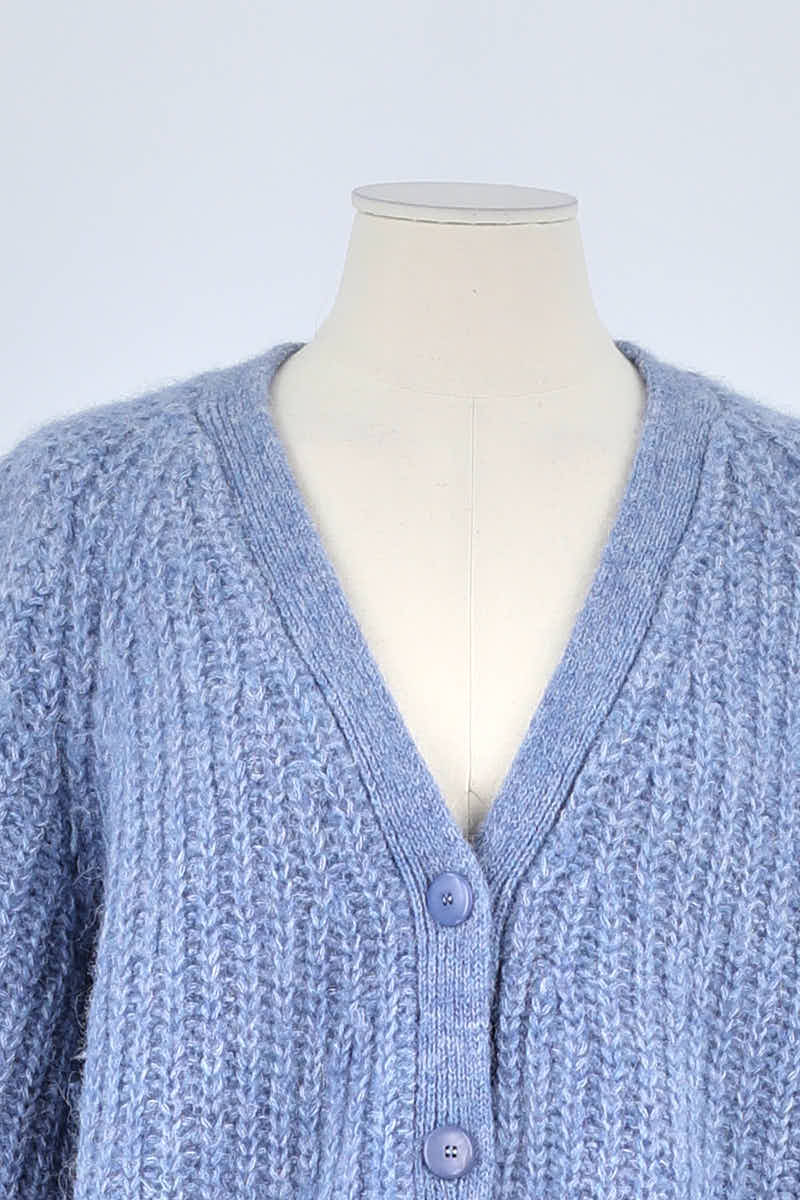 Gilet Sézane Bleu en Polyamide
