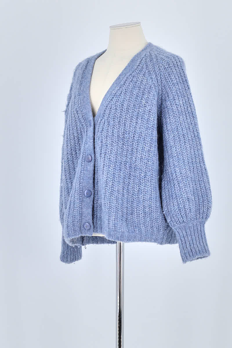 Gilet Sézane Bleu en Polyamide