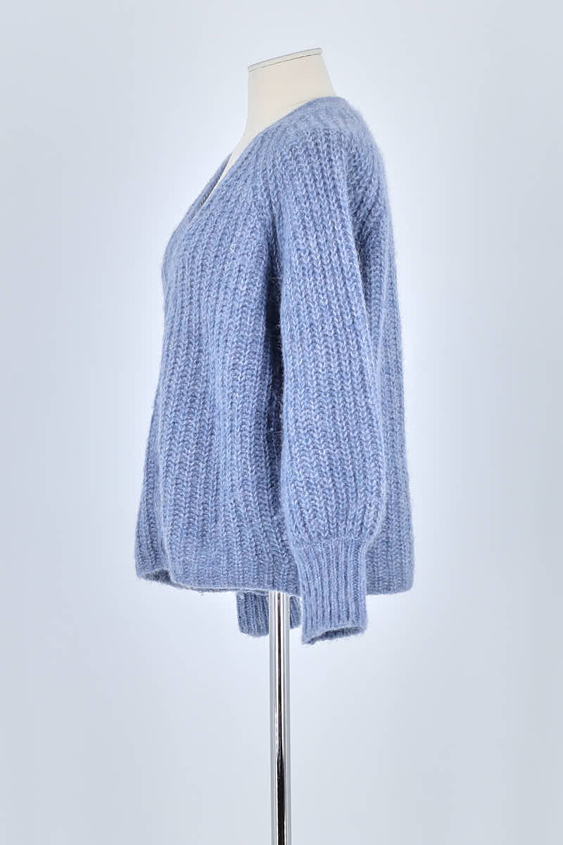 Gilet Sézane Bleu en Polyamide
