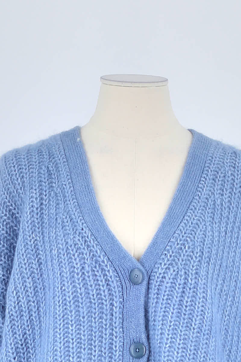 Gilet Sézane Bleu en Polyamide
