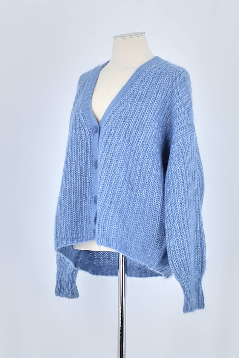 Gilet Sézane Bleu en Polyamide