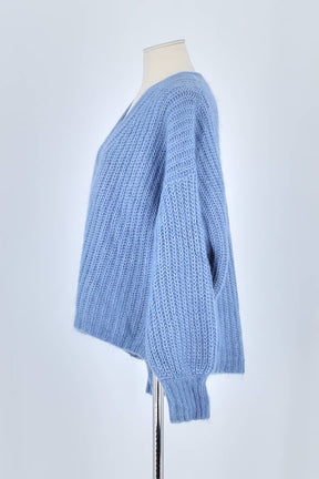 Gilet Sézane Bleu en Polyamide