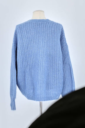 Gilet Sézane Bleu en Polyamide