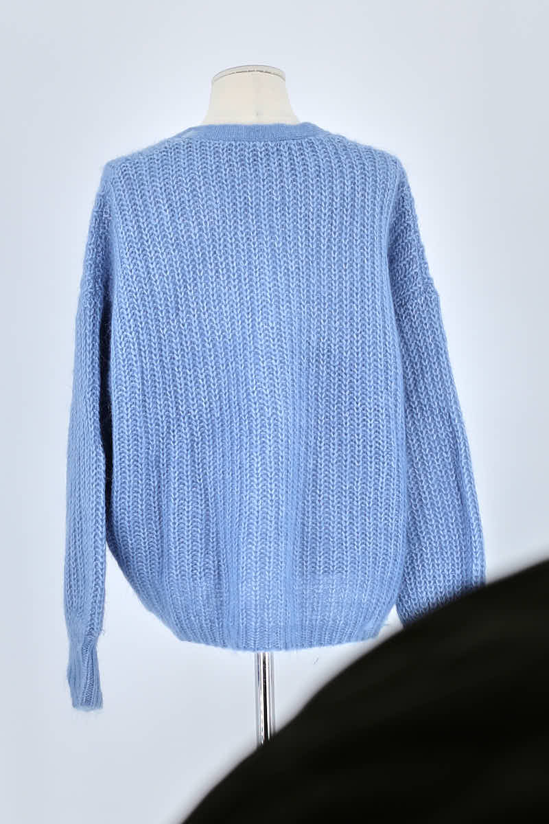 Gilet Sézane Bleu en Polyamide