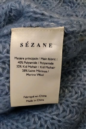 Gilet Sézane Bleu en Polyamide