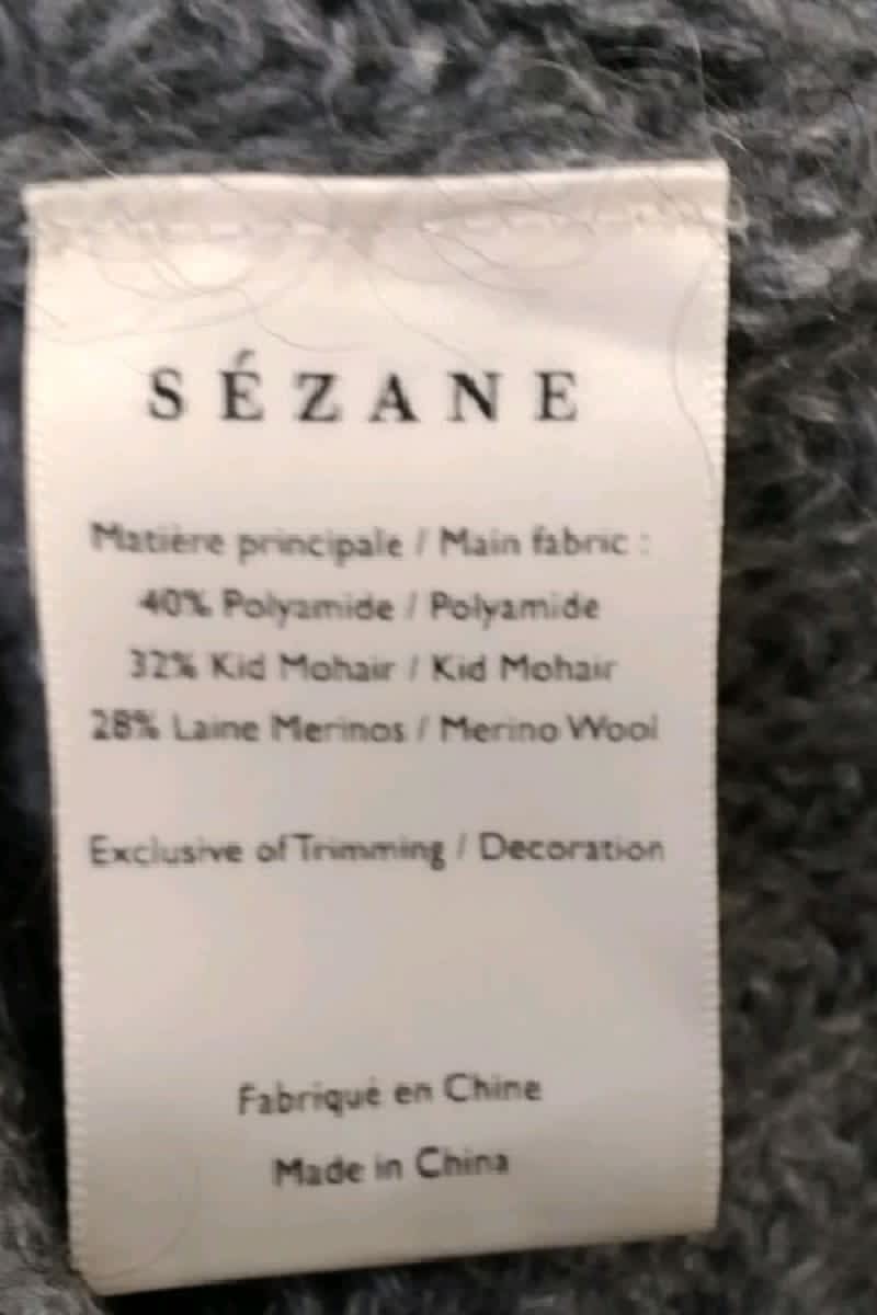 Gilet Sézane Gris en Polyamide