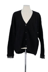 Gilet Sézane Noir en Laine, taille L - Seconde Main