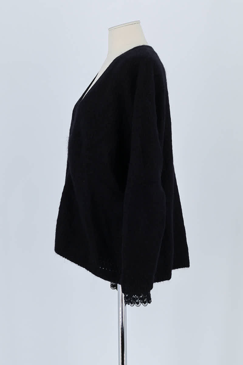 Gilet Sézane Noir en Laine