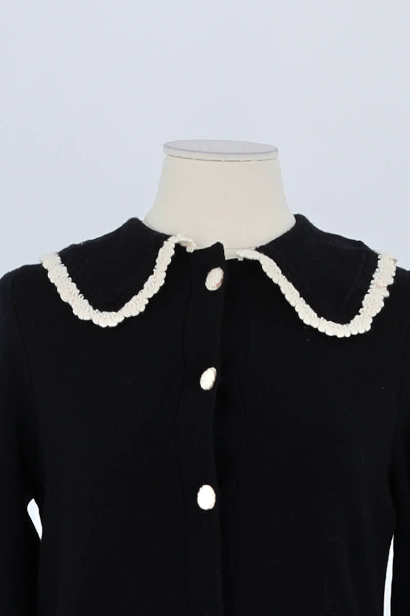 Gilet Sézane Noir en Laine