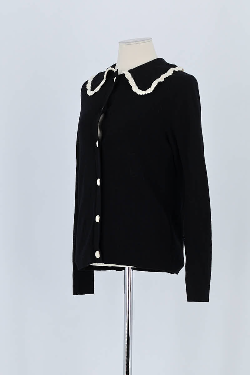Gilet Sézane Noir en Laine