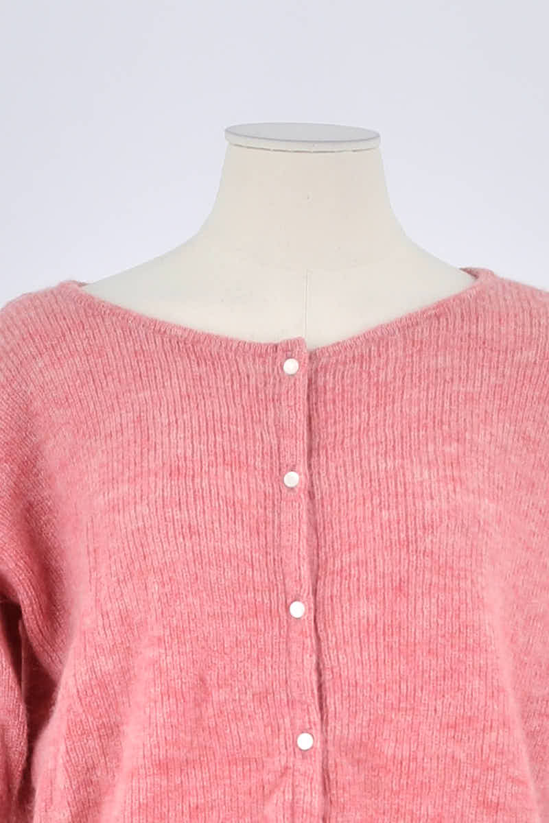 Gilet Sézane Rose en Polyamide