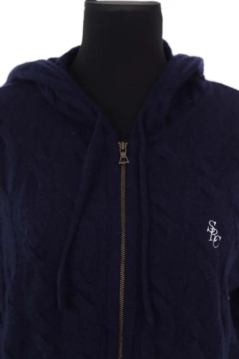 Gilet Sporty & Rich Marine en Cachemire