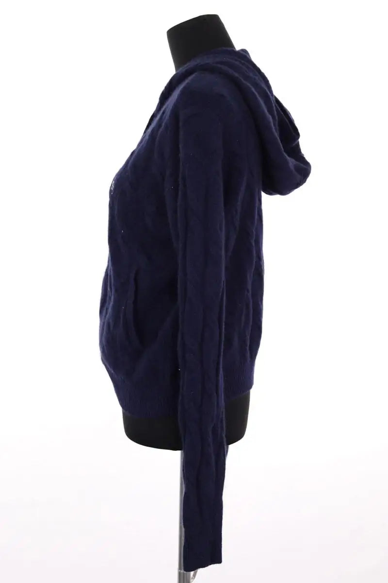 Gilet Sporty & Rich Marine en Cachemire