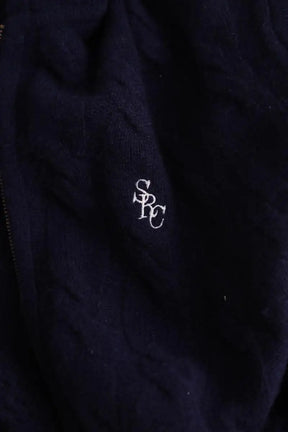 Gilet Sporty & Rich Marine en Cachemire
