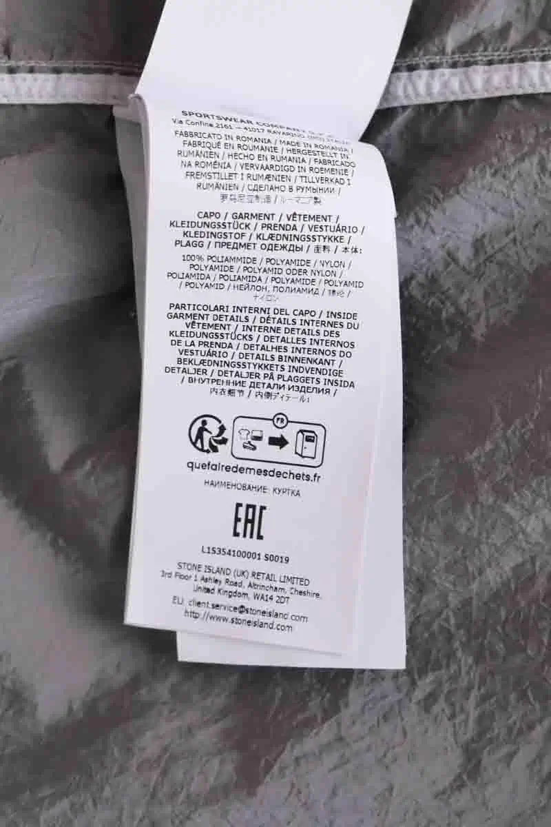 Gilet Stone Island Gris en Synthétique