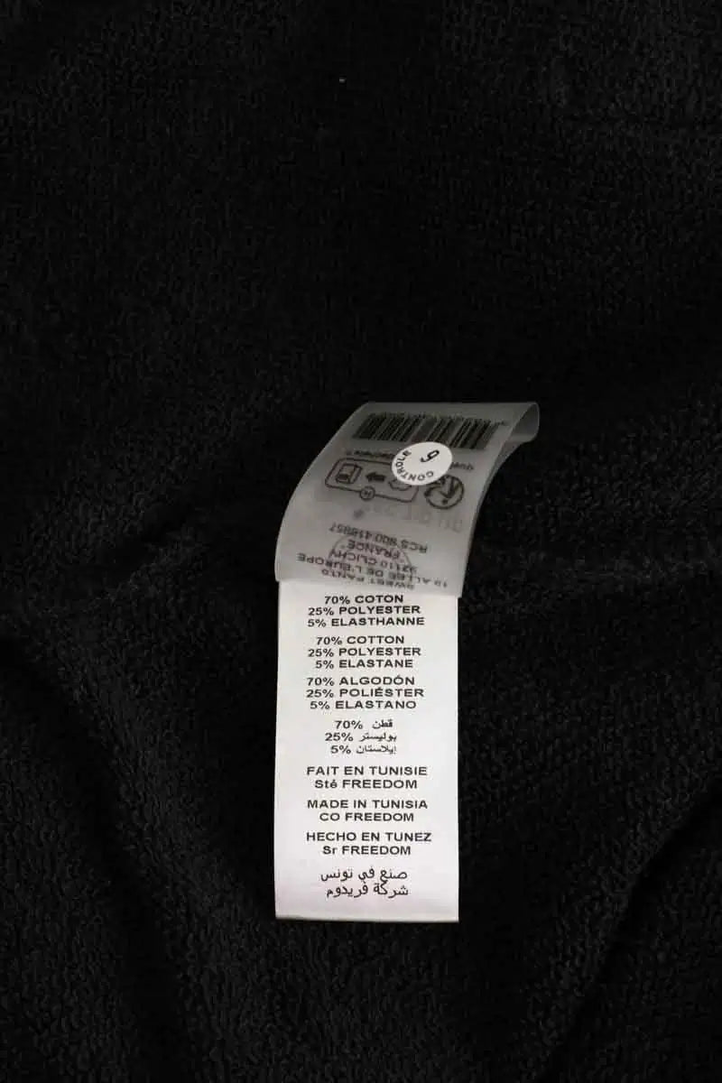 Gilet Sweet Pants Endless zip up Noir en Coton