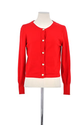 Gilet Tara Jarmon Rouge en Viscose, taille M - Seconde Main