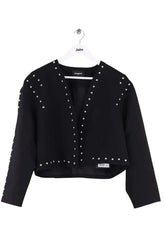Gilet The Kooples Noir en Synthétique, taille XXS - Seconde Main