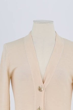 Gilet Tory Burch Beige en Laine
