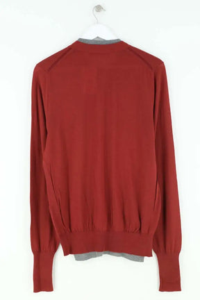 Gilet Yves Saint Laurent Rouge en Laine