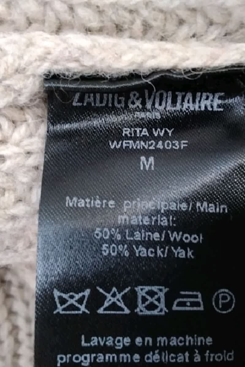Gilet Zadig & Voltaire Beige en Laine
