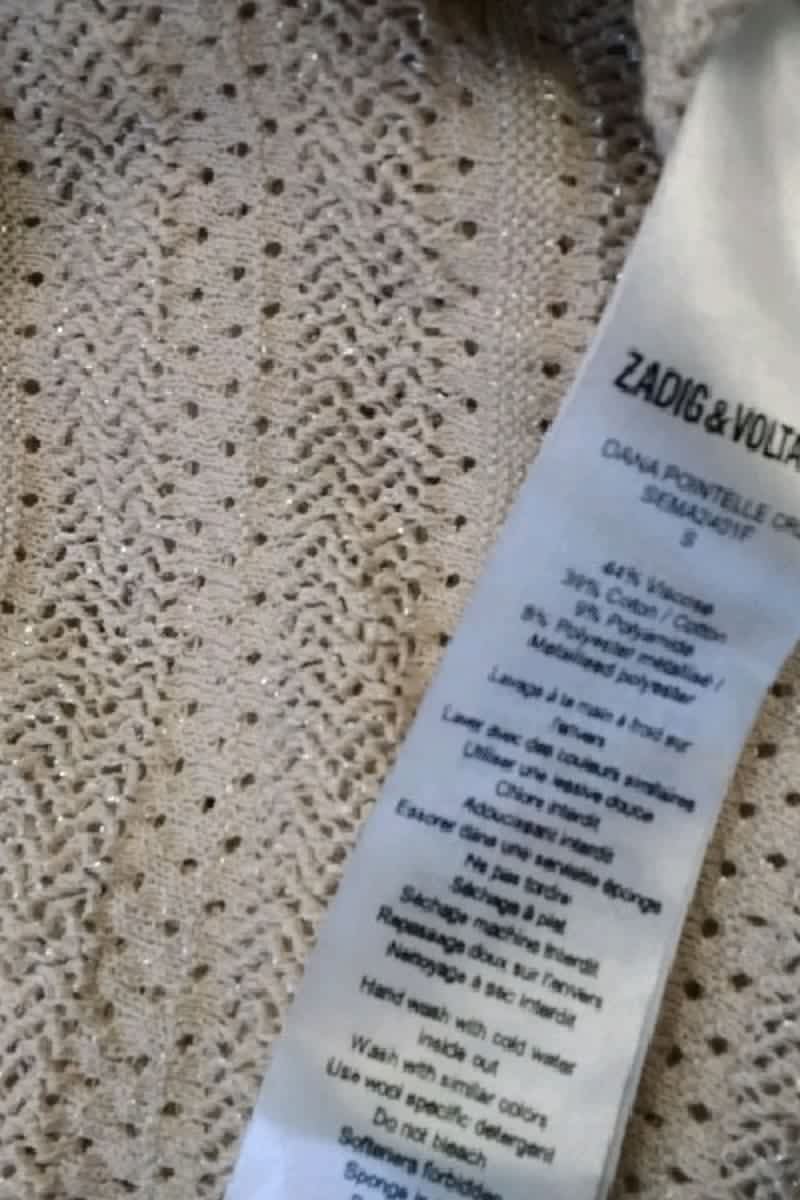 Gilet Zadig & Voltaire Beige en Viscose