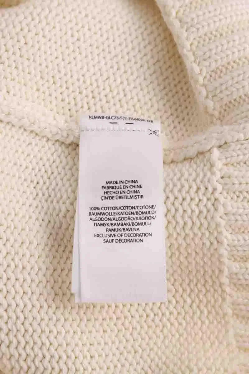 Pull Ralph Lauren Ecru en Coton