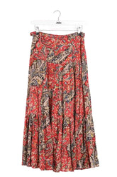 Jupe Laurence Bras Rouge en Viscose, taille XS - Seconde Main