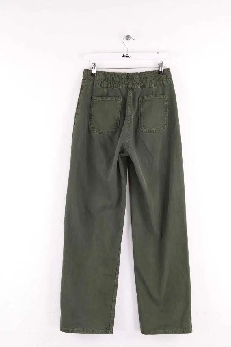 Pantalon droit Ba&Sh Kaki en Coton