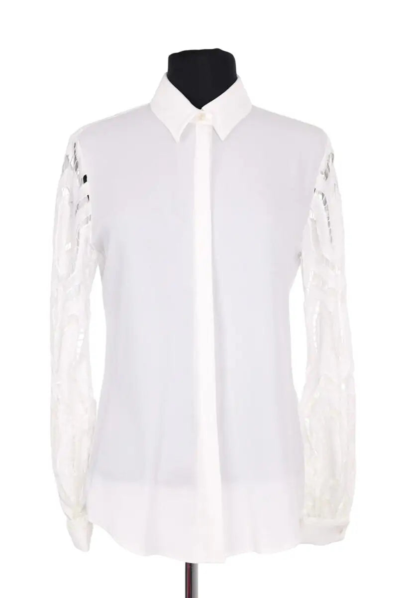 Chemise Anne Fontaine Cecilia Blanc en Synthétique, taille S - Seconde Main