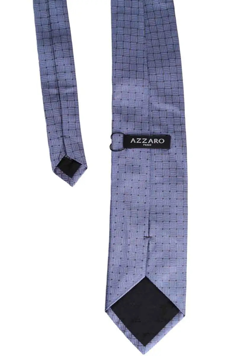 Cravate Azzaro Bleu en Soie