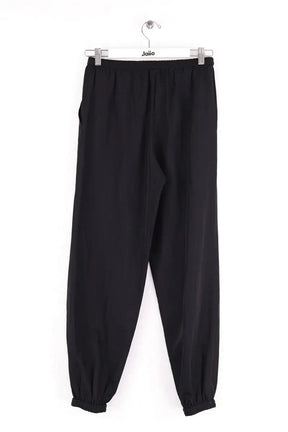 Pantalon Carot Joseph Noir en Soie