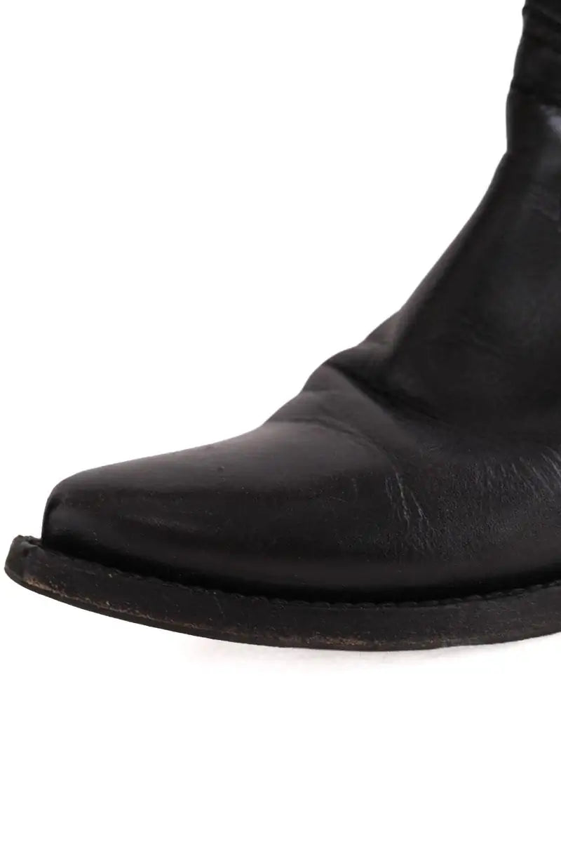 Boots western Saint Laurent Noir en Cuir
