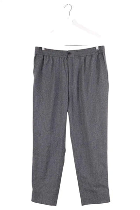 Pantalon droit Ami Gris en Laine, taille M - Seconde Main