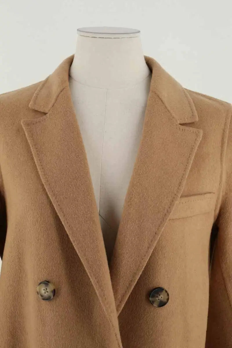 Manteau Tommy Hilfiger Camel en Laine