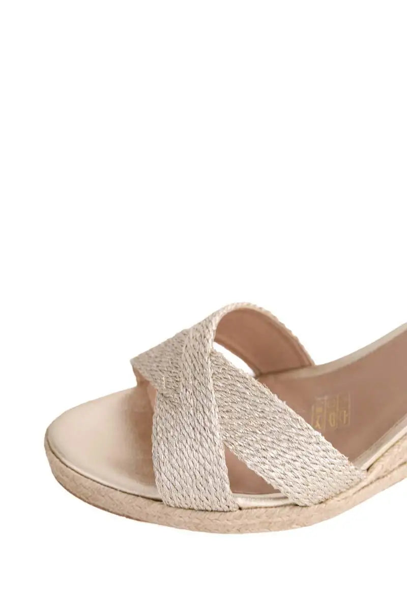 Mules LK Bennett Santana Doré en Cuir