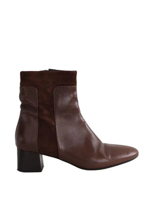 Boots Carel Marron en Cuir, taille 39 - Seconde Main