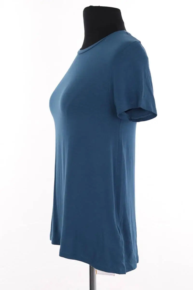 T-shirt Majestic Filatures Bleu en Viscose