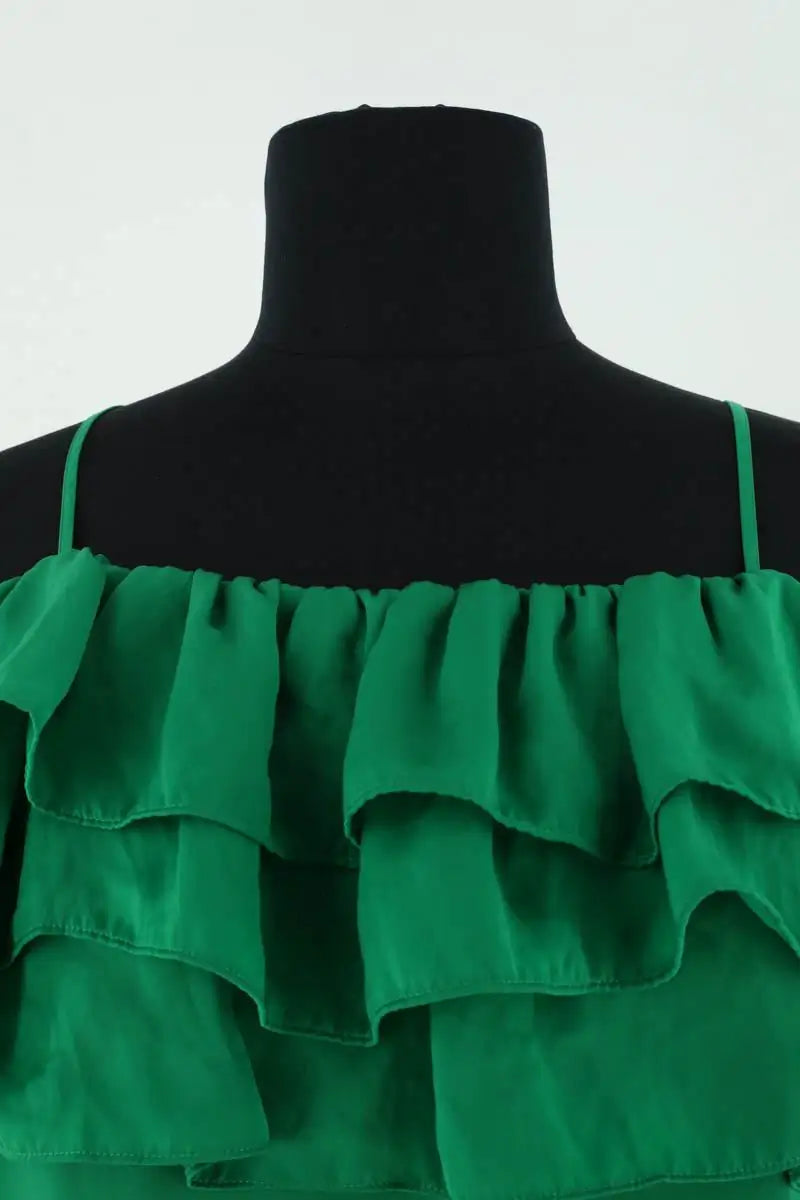 Blouse Maje Vert en Synthétique