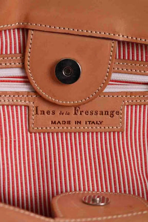 Cabas Ines de la Fressange Rouge en Daim